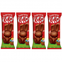 Coelho Páscoa Chocolate Kit Kat 29g Nestlé - 4 Unidades - Ekonomia