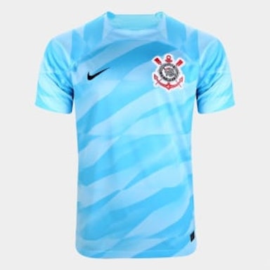 Camisa Goleiro Corinthians 23/24 s/n° Torcedor Nike Masculina - Azul - Ekonomia