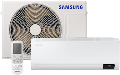 Ar-condicionado Split Samsung Digital Inverter Ultra 9.000 BTUs Frio AR09CVHZAWKNAZ Branco 220V Kit - Ekonomia