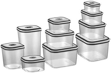 Kit Potes de Plástico Hermético, 10 unidades, Electrolux - Ekonomia