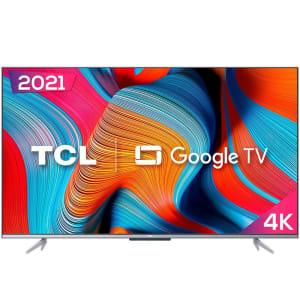 Smart TV TCL Google TV 55 LED 4K UHD, 3 HDMI, 2 USB, Bluetooth, Alexa, Google Assistant, Preto - 55P725 - Ekonomia
