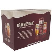 Kit Cerveja Brahma Duplo Malte - 6 Latas 350ml + 1 Copo Brahma 350ml - Ekonomia