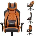Cadeira Gamer Eaglex Lux, 150Kg, Giratória E Reclinável, Caramelo - Ekonomia