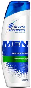 2 Unidades - Shampoo Head & Shoulders Cuidados com a Raiz Men Menthol Sport - 400ml - Ekonomia