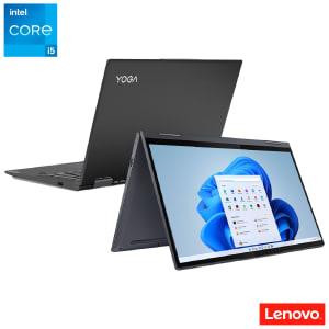 Notebook Lenovo, Intel® Core™ i5 1135G7, 8GB, 512GB SSD, Tela de 14", Intel Iris® Xe, Grafite, 82LW0003BR - Yoga 7i - Ekonomia