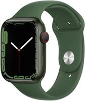 Apple Watch Series 7 (GPS + Cellular), Caixa em alumínio verde de 45 mm com Pulseira esportiva trevo - Ekonomia