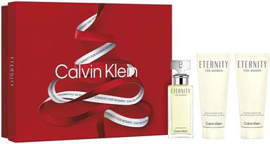 Conjunto Eternity for Women Calvin Klein Feminino - Eau de Parfum 50ml + Loção Corporal 100ml + Gel de Banho 100ml - Ekonomia