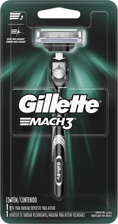 Aparelho de Barbear Gillette Mach3 - 1 unidade - Ekonomia