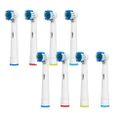 Leeofty 8 peças de cabeça de escova de dentes elétrica compatível com escova de dentes elétrica Oral B - Ekonomia