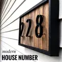 Número de casa flutuante letras grande porta - Ekonomia