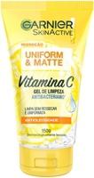 Gel de Limpeza Facial Antibacteriano Garnier Uniform & Matte Vitamina C, 150ml, Incolor - Ekonomia