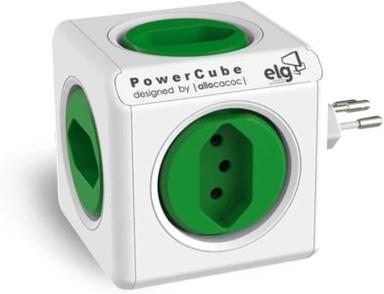 Multiplicador de Tomada ELG PowerCube 5 Tomadas Bivolt - PWC-R5 - Ekonomia